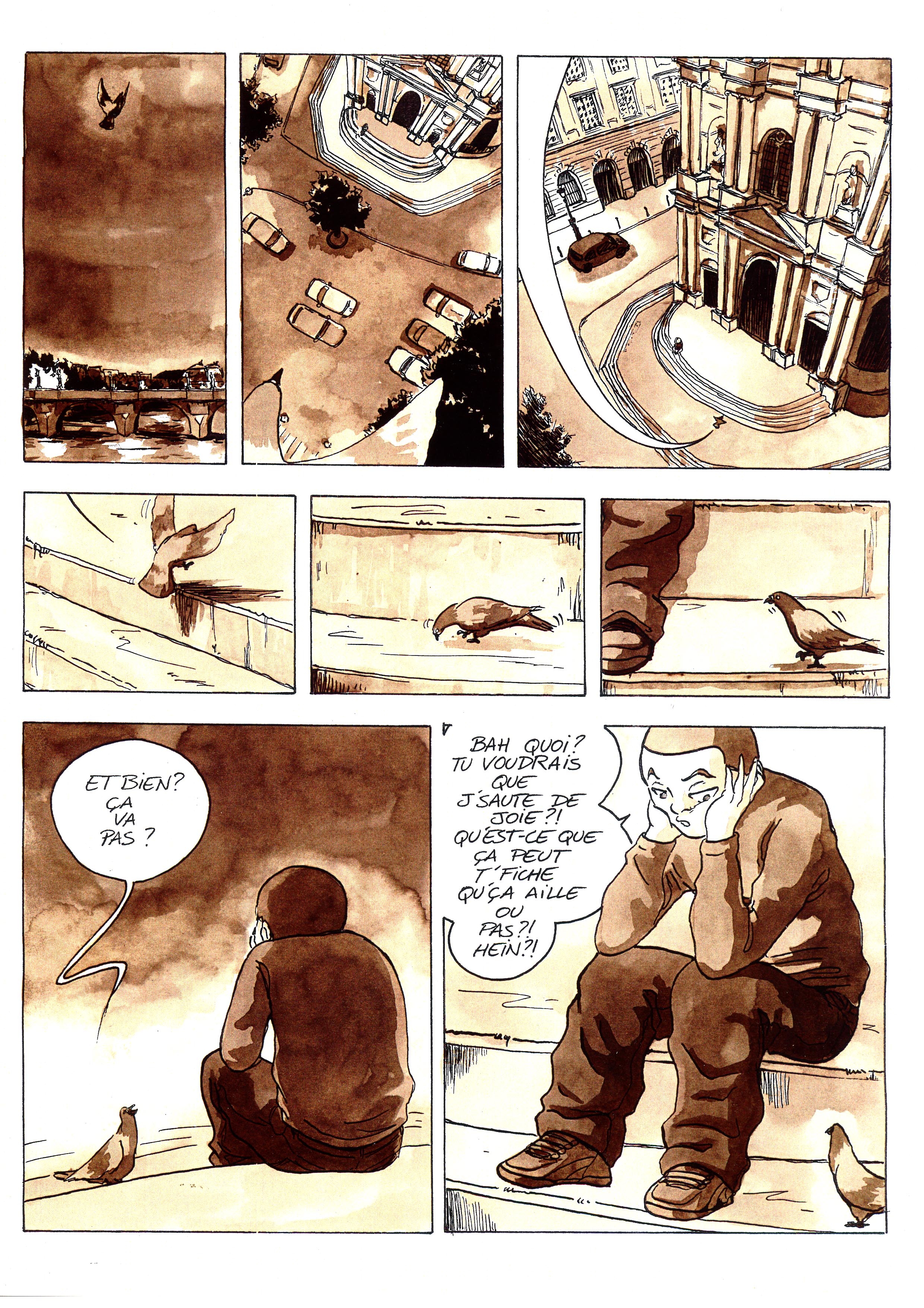Planche 1 BD - Le Gris